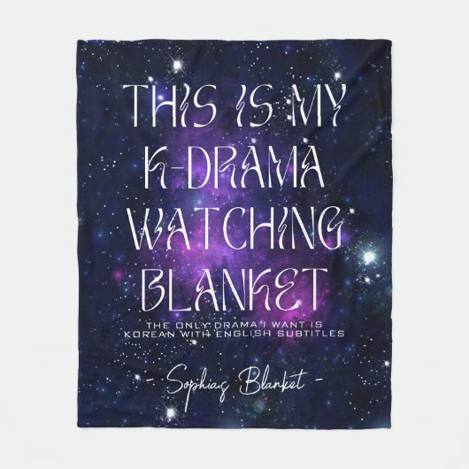 Koreaans drama Kijken Celestial Star Custom Fleece Deken (Voorkant)