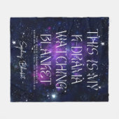 Koreaans drama Kijken Celestial Star Custom Fleece Deken (Voorkant (Horizontaal))