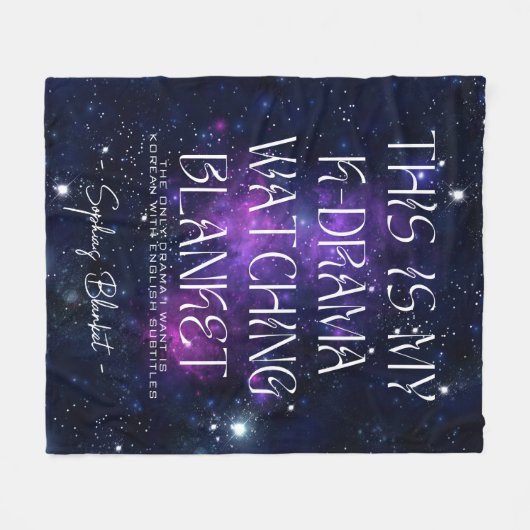 Koreaans drama Kijken Celestial Star Custom Fleece Deken (Voorkant (Horizontaal))