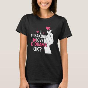 Koreaans drama Love K Pop Finger Heart Kdrama Sout T-shirt