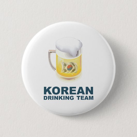 Koreaans Drink team Ronde Button 5,7 Cm (Voorkant)