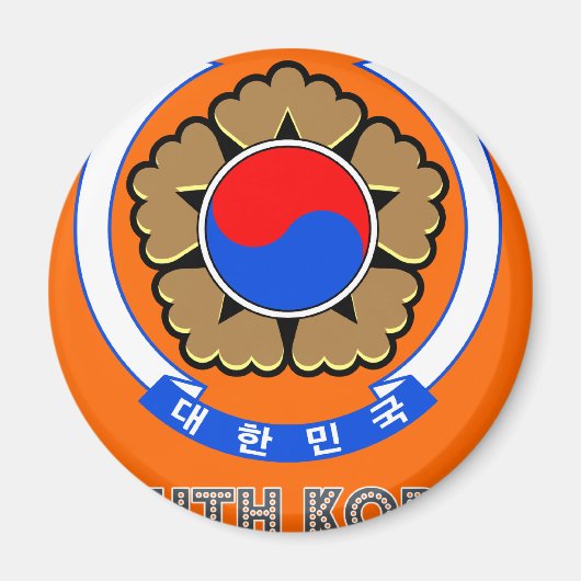 Koreaans embleem magneet (Voorkant)