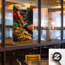 Koreaans eten Bulgogi of gemarineerd rundvlees Bar Raamsticker