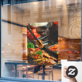 Koreaans eten Bulgogi of gemarineerd rundvlees Bar Raamsticker