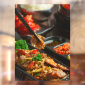 Koreaans eten Bulgogi of gemarineerd rundvlees Bar Raamsticker (Vel 2)