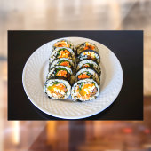 Koreaans eten Kimbap Koreaans Sushi Roll Raamsticker (Vel 2)