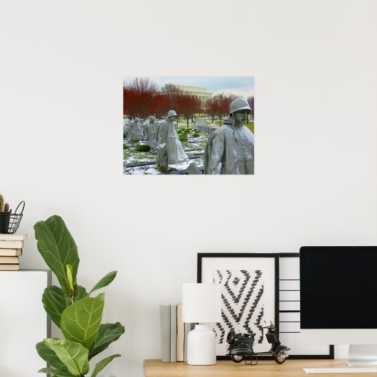 koreaans gedenkteken poster (Thuiskantoor)