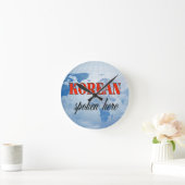 Koreaans gesproken hier troebele aarde ronde klok (Huis)