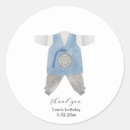 Koreaans Hanbok dank u sticker