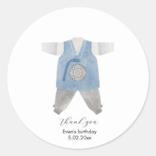 Koreaans Hanbok dank u sticker