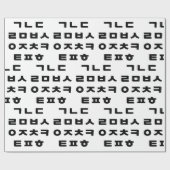 Koreaans | Hangul Alphabet Cadeaupapier (Vlak)