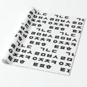 Koreaans | Hangul Alphabet Cadeaupapier (Uitgerold)