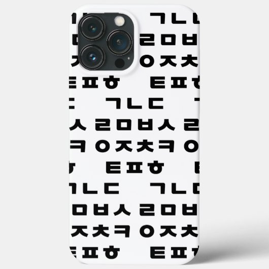 Koreaans | Hangul Alphabet Case-Mate iPhone Case (Achterkant)
