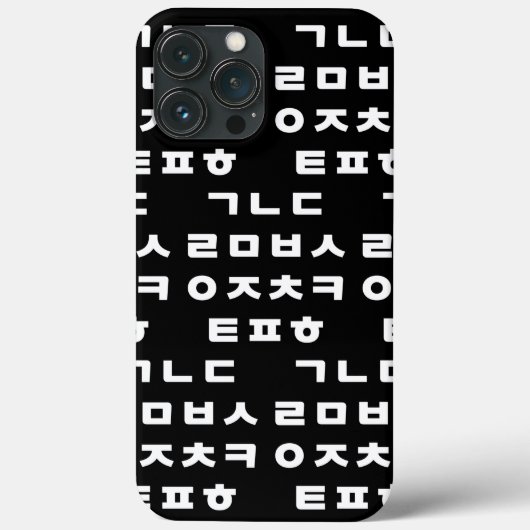 Koreaans | Hangul Alphabet Hoesje-Mate iPhone Case (Achterkant)