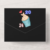 Koreaans Hart 2024 All In One Uitnodiging (Achterkant)