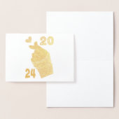 Koreaans Hart 2024 Folie Kaarten (Display)