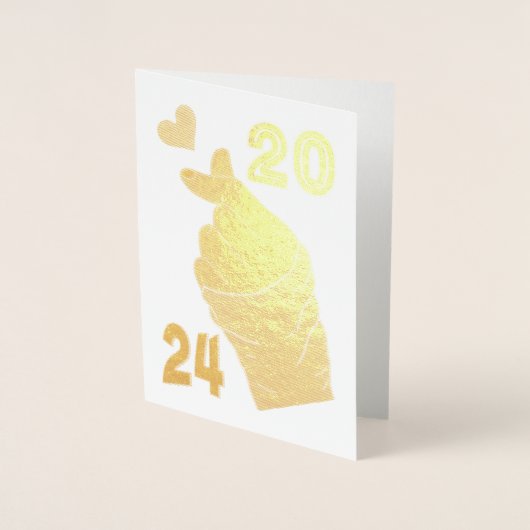 Koreaans Hart 2024 Folie Kaarten (Voorkant)