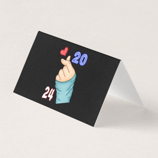 Koreaans hart 2024 kaart (Voorkant)