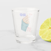 Koreaans hart 2024 shot glas (Achterkant)