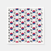 Koreaans hart en Koreaanse vlag/Zuid-Korea Servet (Voorkant)