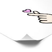 koreaans hartbord foto afdruk (Hoek)