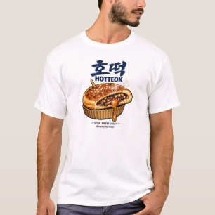 Koreaans Hotteok-straatvoedsel T-shirt