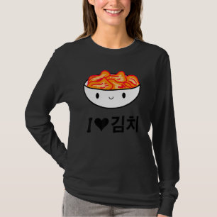 Koreaans Ik hou van Kimchi voor Kpop of Kdrama fan T-shirt