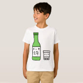 Koreaans Ik hou van Soju Kawaii esthetisch T-shirt (Voorkant volledig)