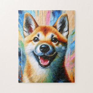 Koreaans Jindo-hond Acrylprint Geschenk voor honde Legpuzzel