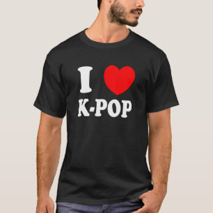 Koreaans K Pop Snap Finger Heart Hand I Love You K T-shirt
