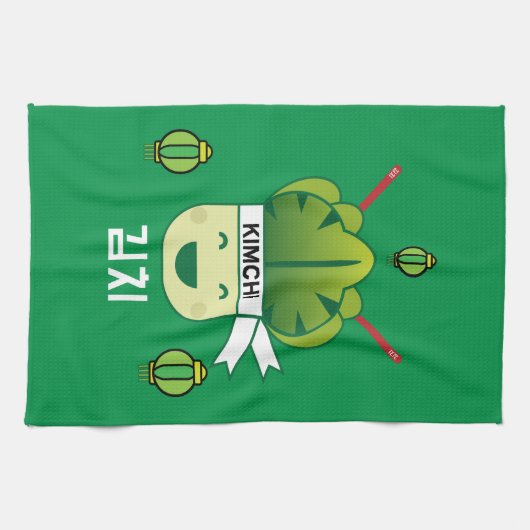 Koreaans Kimich Healthy Cabbage Food Probiotics ap Theedoek (Horizontaal)