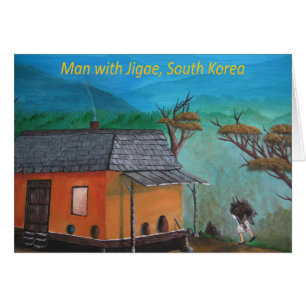 Koreaans Man met hout (Jigae)