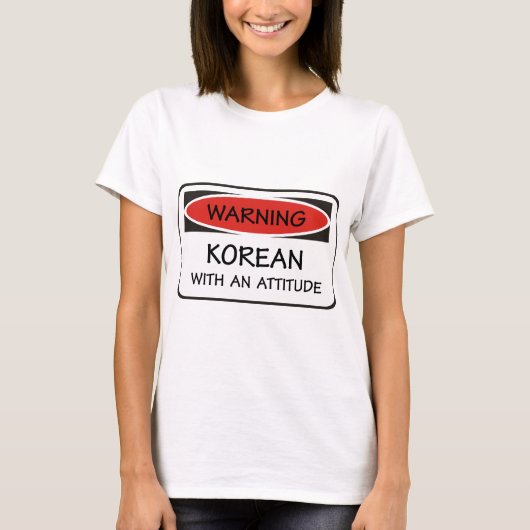 Koreaans met een standvastigheid t-shirt (Voorkant)