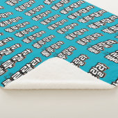 Koreaans met melodie twist: "룰루랄라"(lulu lala) sherpa deken (3/4)