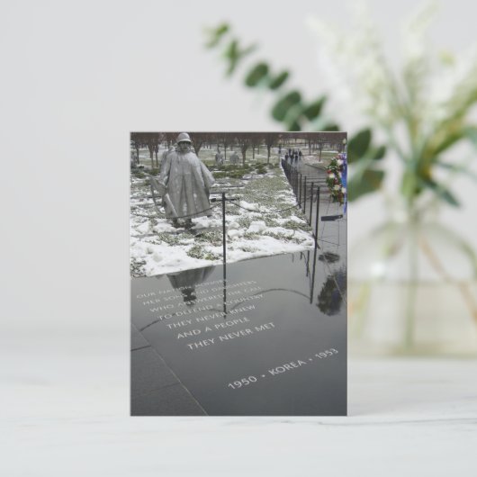 Koreaans monument briefkaart (Staand voorkant)