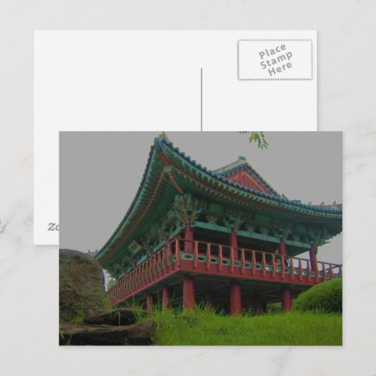 Koreaans monument briefkaart (Voorkant / Achterkant)