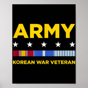 Koreaans oorlogsveteraan Shirt Poster