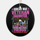 Koreaans oorlogveteraan dochter Ceramic Ornament (Links)