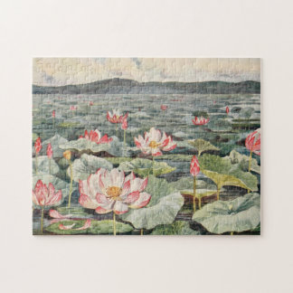 Koreaans paleis Lotus Pond Legpuzzel