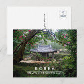 Koreaans paviljoen briefkaart voor postovergangen (Voorkant / Achterkant)