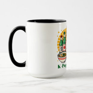 Koreaans Popcultuur Borstprint T-Shirt Glas Mok