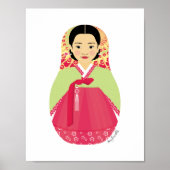 Koreaans Poster Matryoshka (Voorkant)