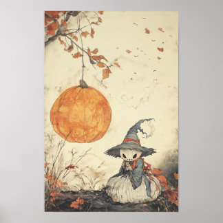 Koreaans schilderij stijl Halloween Poster