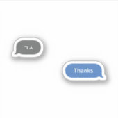 Koreaans Slang Chat Bubble ㄱ ㅅ Sticker (Voorkant)