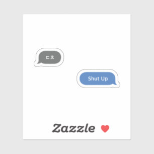 Koreaans Slang Chat Bubble ㄷ ㅊ Sticker