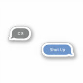 Koreaans Slang Chat Bubble ㄷ ㅊ Sticker (Voorkant)