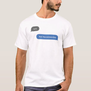 Koreaans Slang Chat Bubble ㅂ niet aanbevolen T-shirt