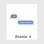 Koreaans Slang Chat Bubble ㅅ ㅊ Sticker (Vel)