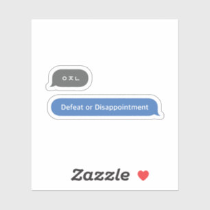 Koreaans Slang Chat Bubble ㅇ ㄴ Sticker