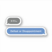 Koreaans Slang Chat Bubble ㅇ ㄴ Sticker (Voorkant)